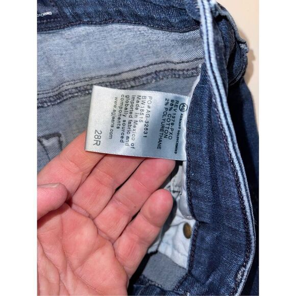 Adriano Goldschmied AG‎ 28R The Farrah Skinny High-Rise Dark Stretch Denim Jeans - Picture 4 of 8